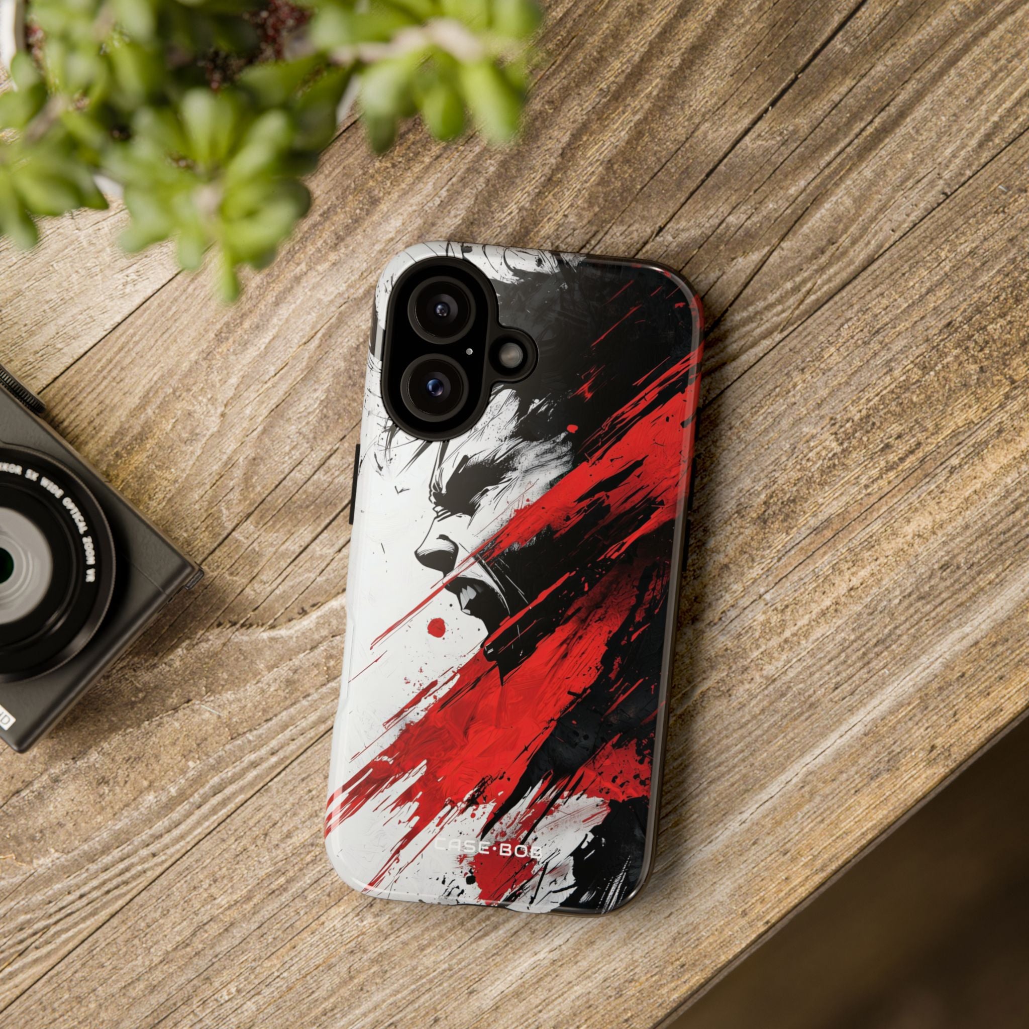 Yelling Profile Burst iPhone 16 Plus Case - Tough