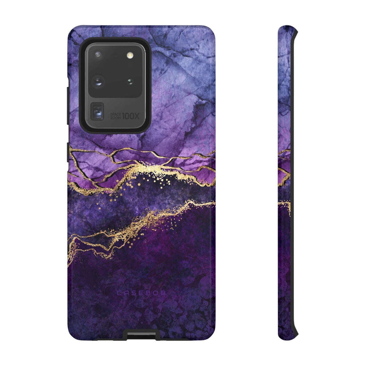 Purple Blue Marble - Protective Phone Case