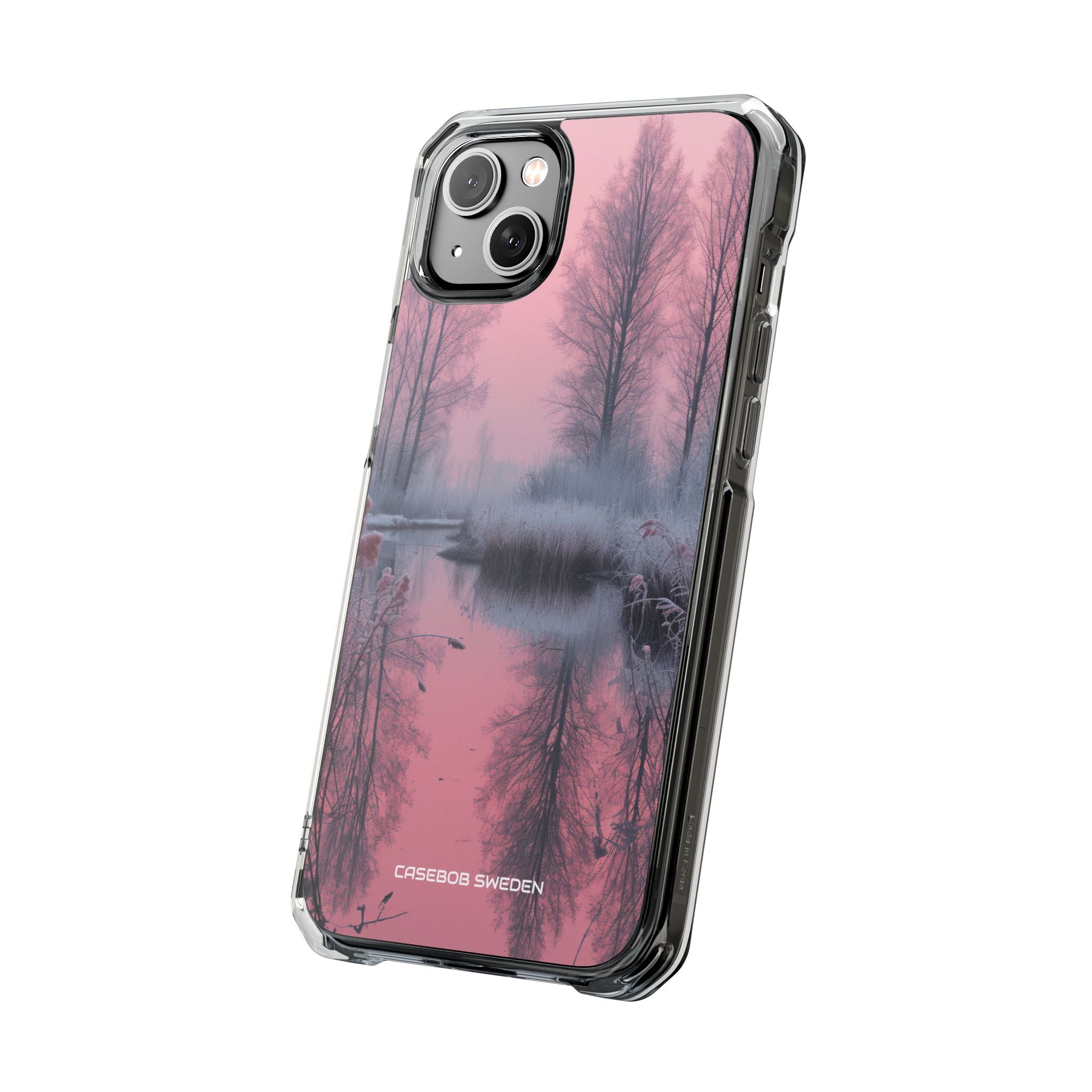 Pink Serenity Case - Clear Impact iPhone 14 Phone Case