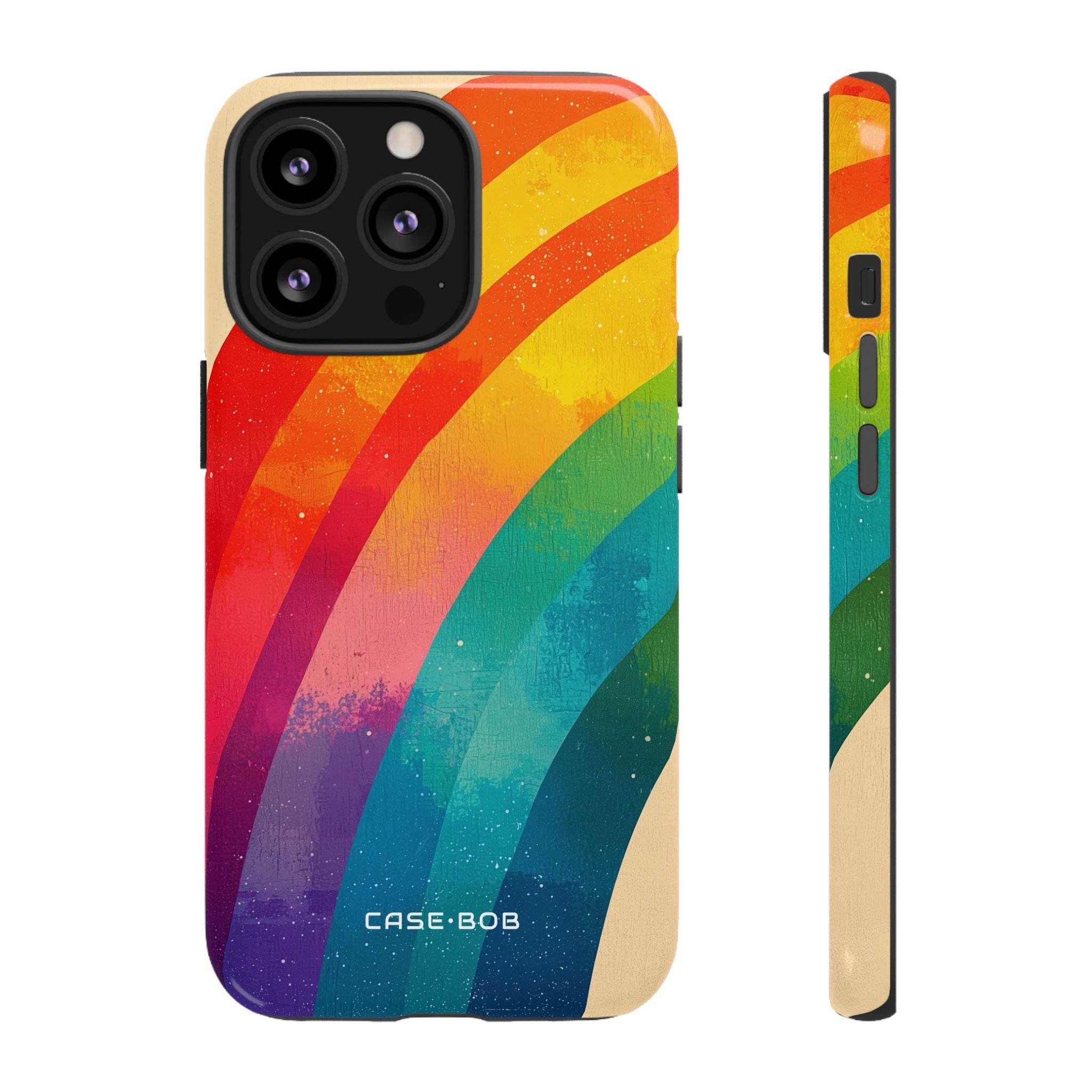 Textured Rainbow Arc iPhone 13 Pro Case - Tough