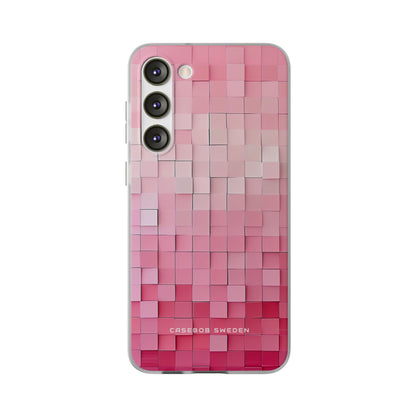 Gradient Pink Mosaic Samsung S23 - Flexi Phone Case