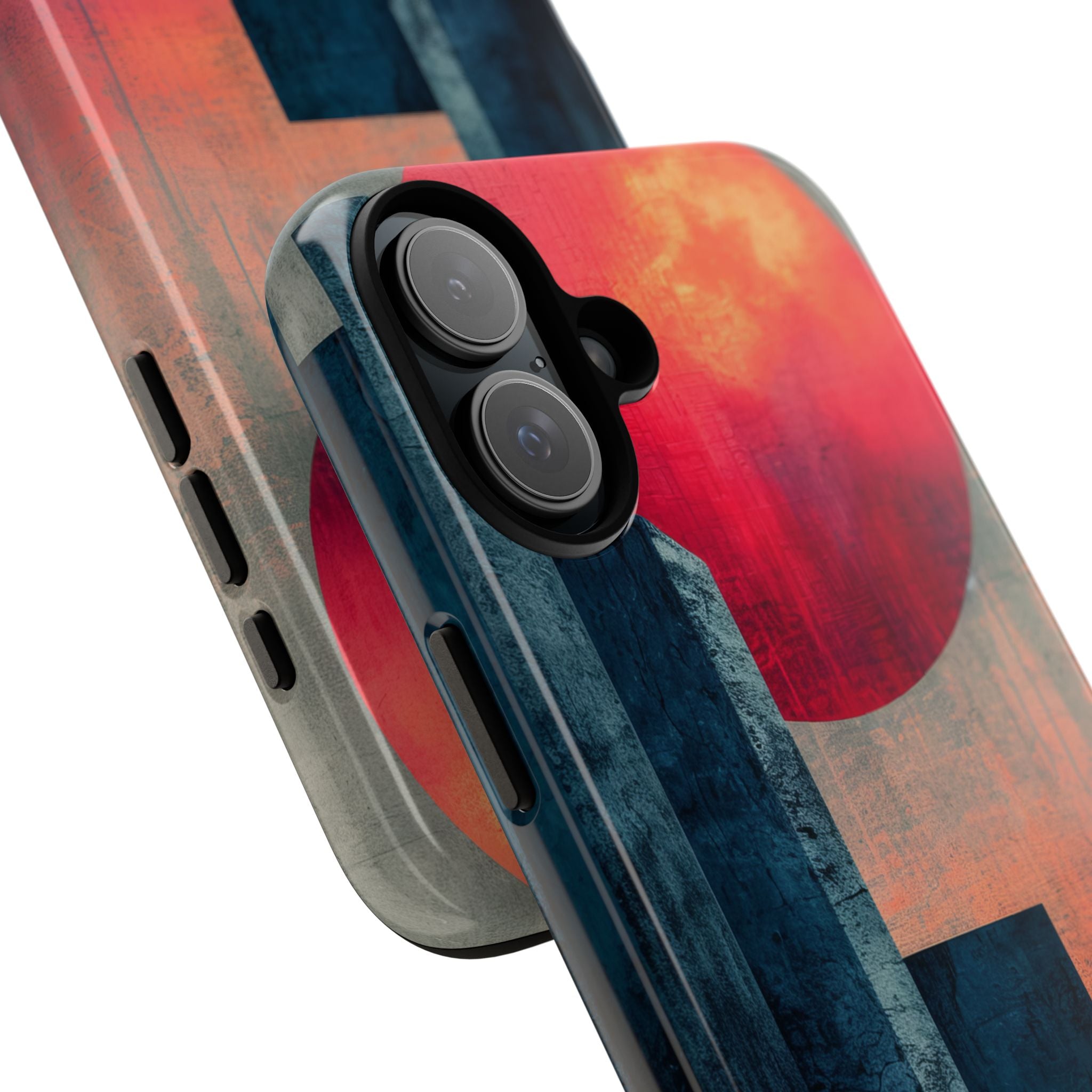 Abstract Geometric Skyline - Tough iPhone 16 Phone Case