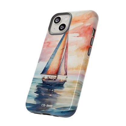 Sailboat Glides Calm - iPhone Case