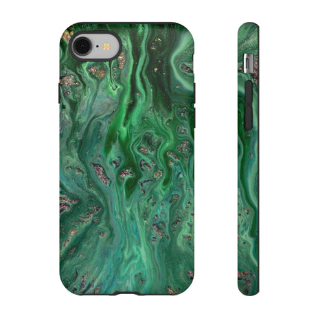 Light Green Ink Art iPhone Case (Protective) iPhone 8 Matte Phone Case