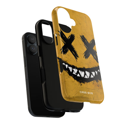 Jagged Smile Yellow iPhone 16 Plus Case - Tough