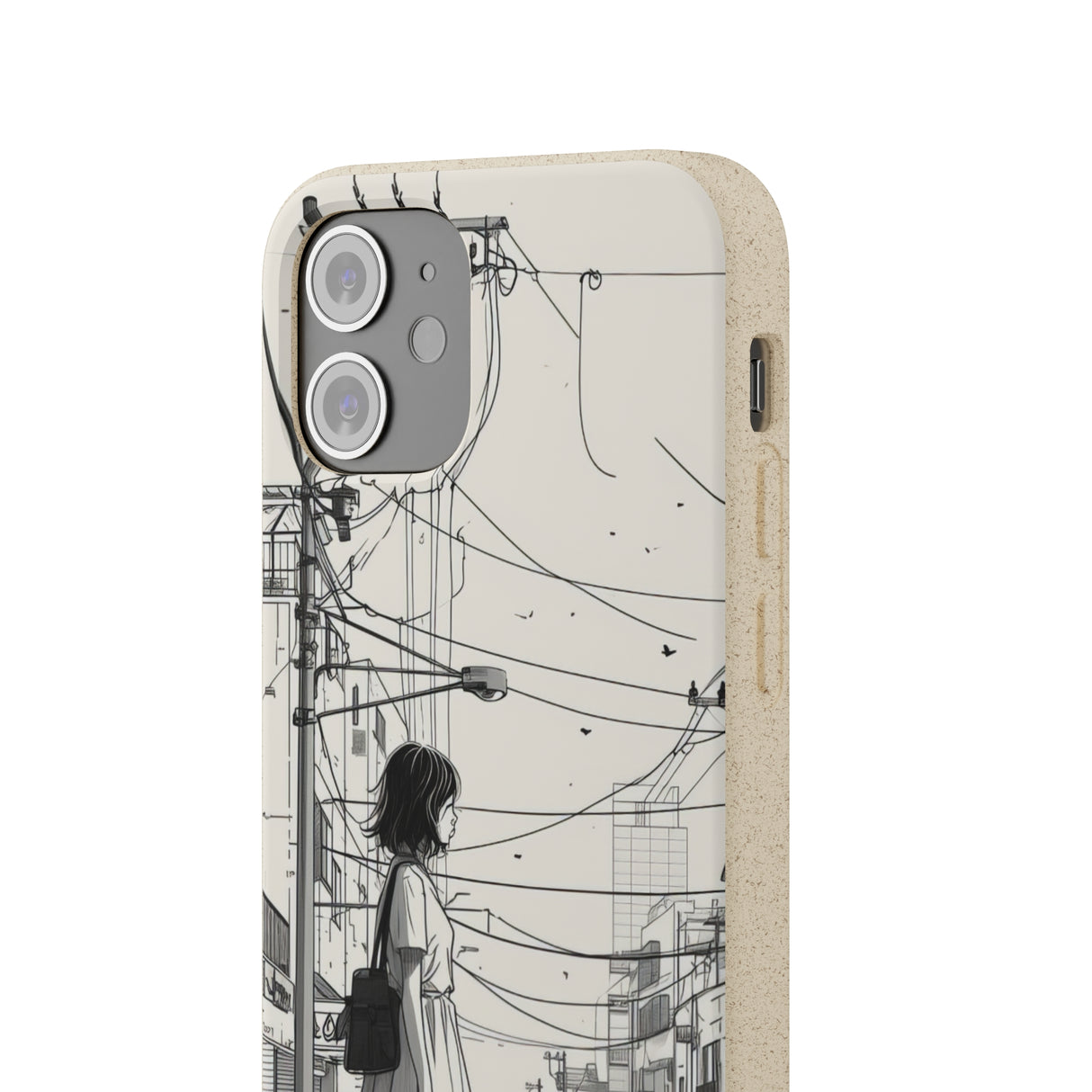 Urban Solitude Sketch | Biodegradable Phone Case