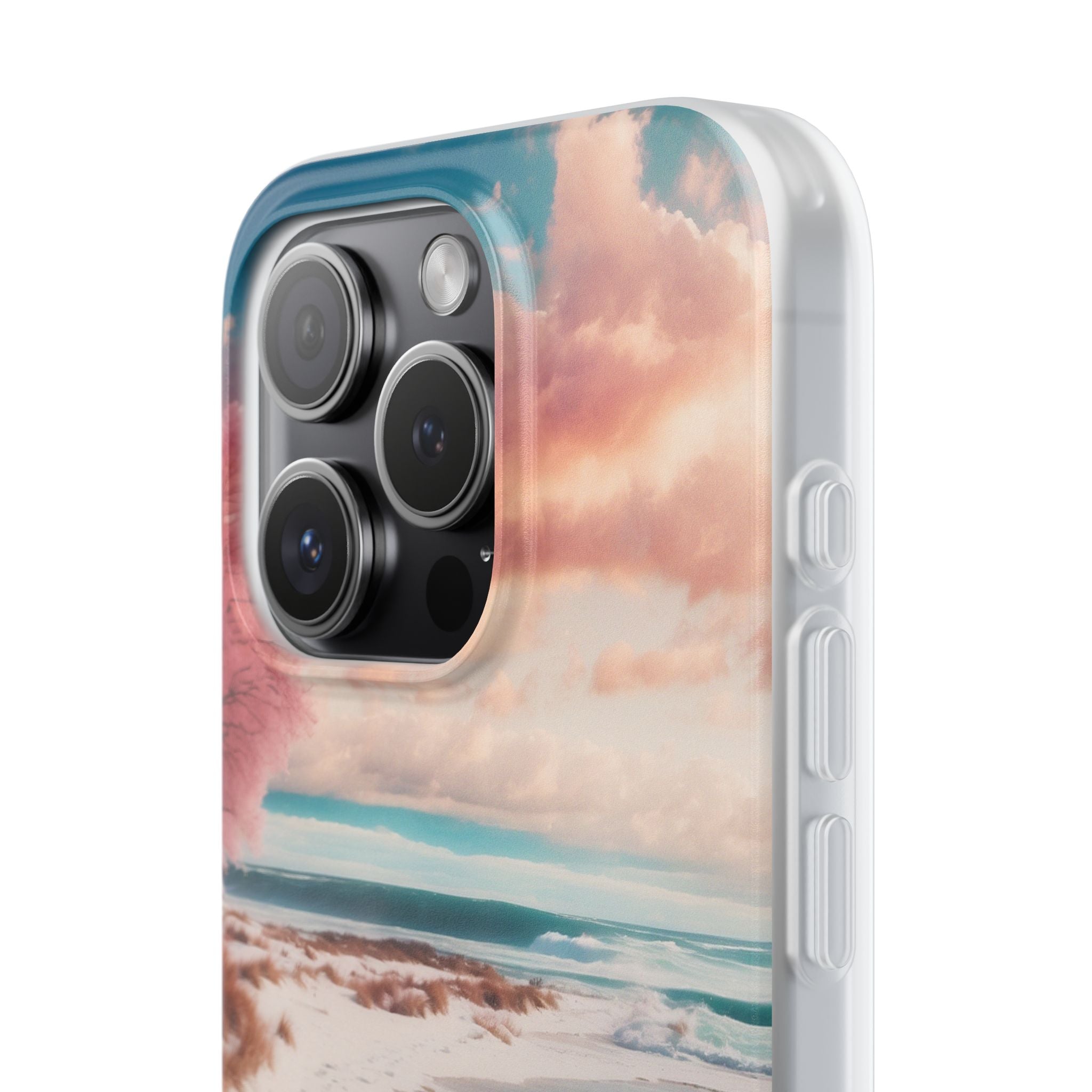 Pink Tree Breeze iPhone 15 Pro Case - Soft