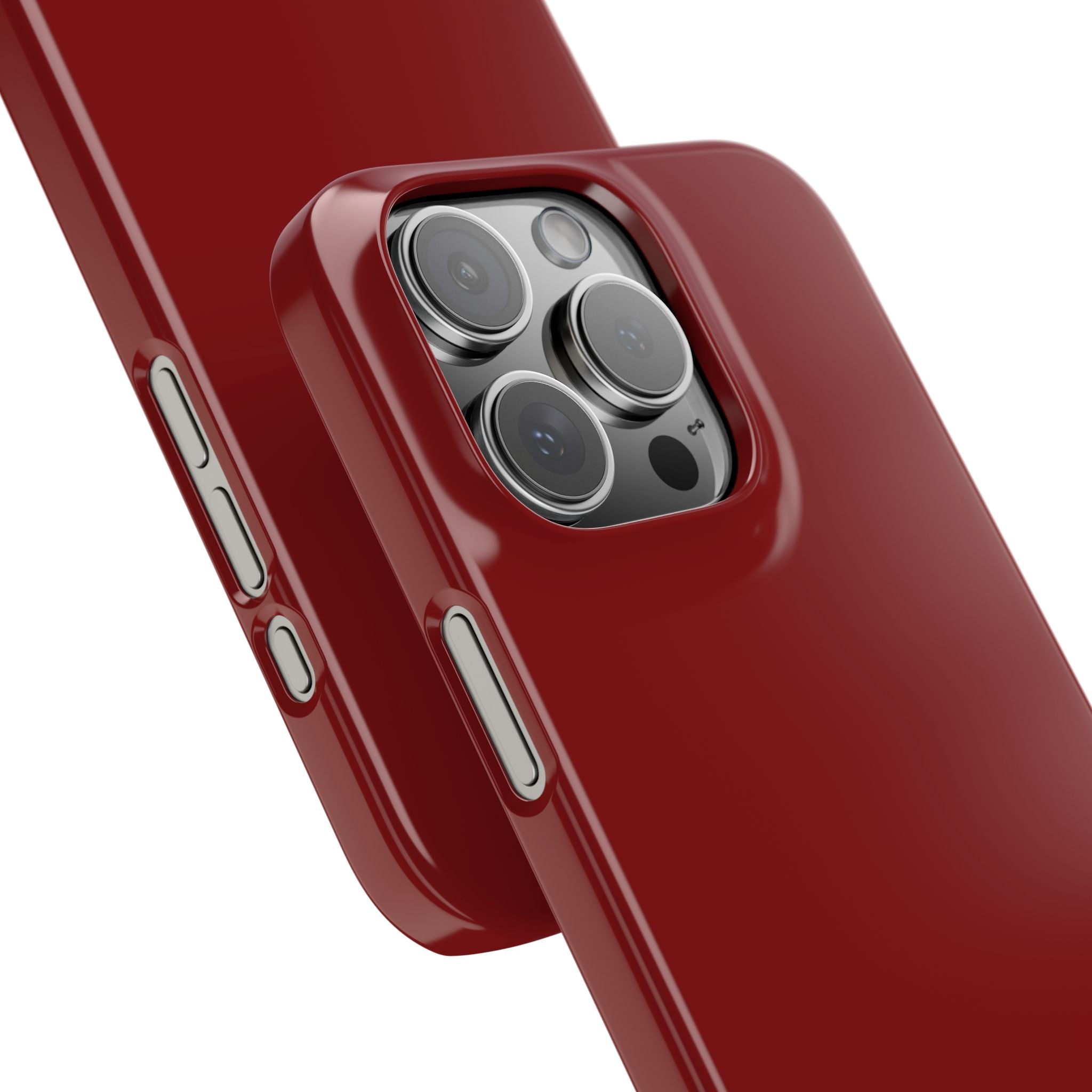 Dark Red iPhone 16 - Slim Phone Case