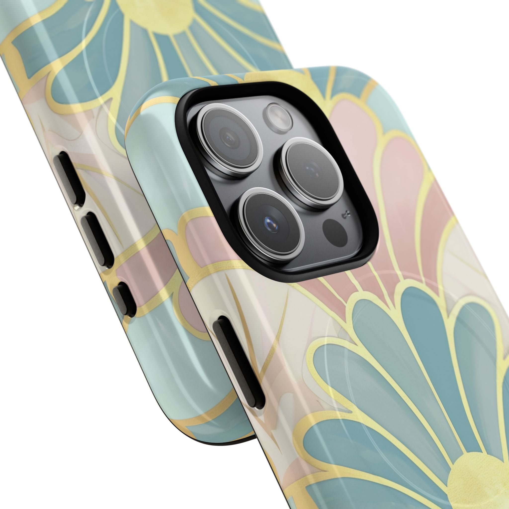 Pastel Deco Elegance - Tough + MagSafe® iPhone 15 Phone Case