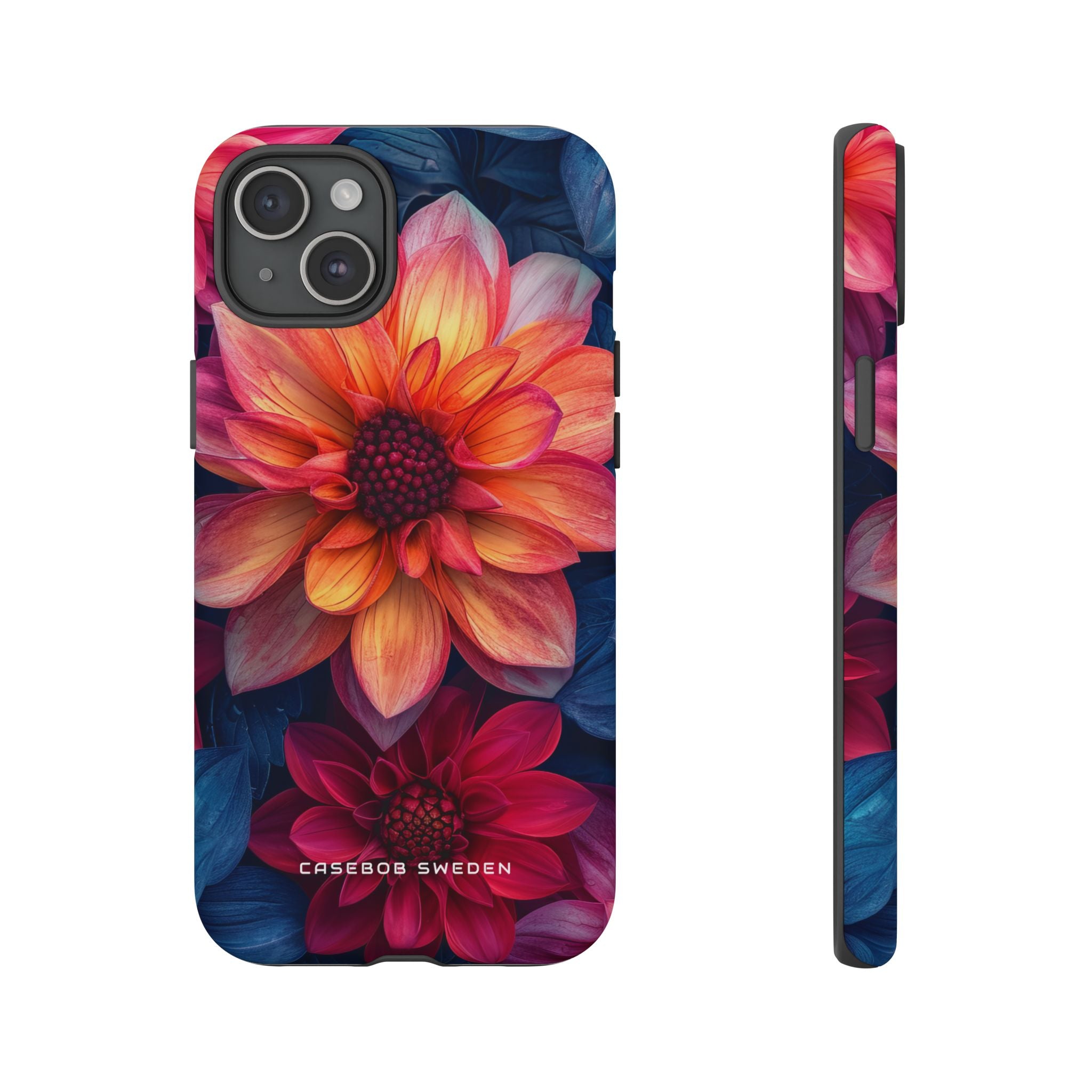 Fiery Bloom Harmony iPhone 15 - Tough Phone Case