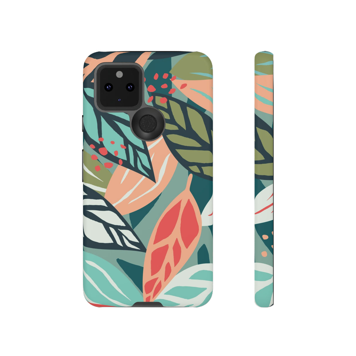 Mixed Tropical Leaf - Protective Phone Case