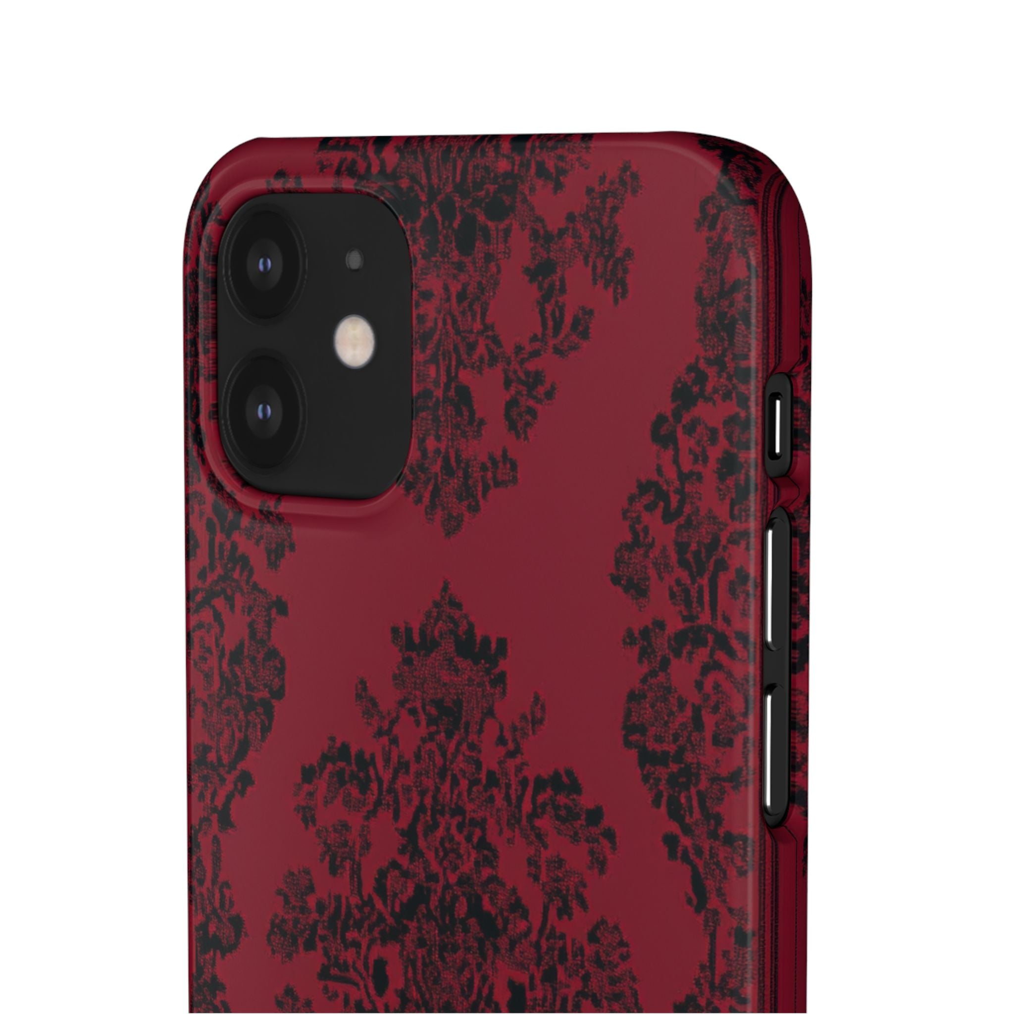 Gothic Crimson Elegance iPhone 12 - Schlanke Handyhülle