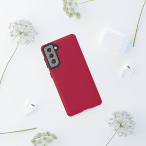 Bright Red Maroon - Protective Phone Case