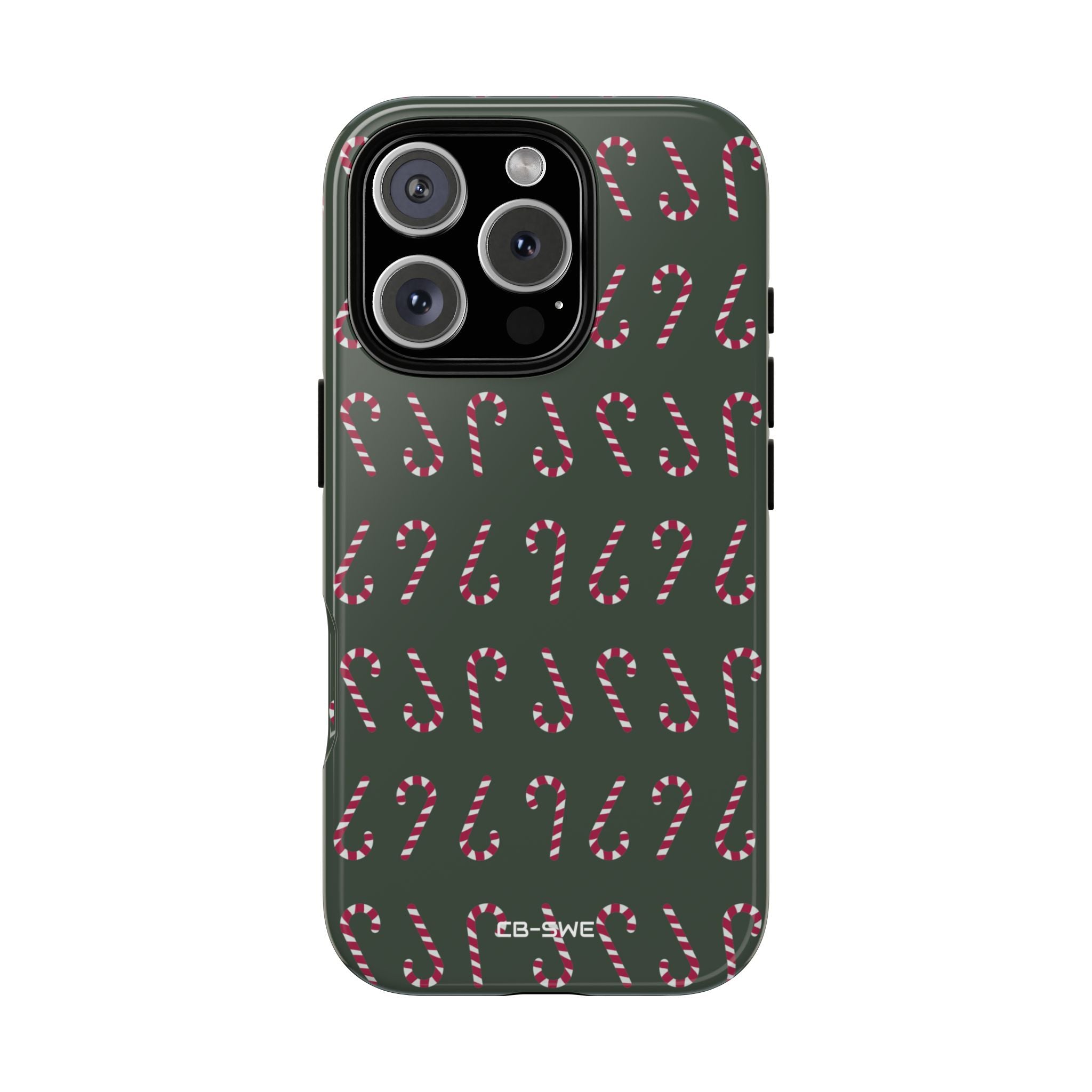 Candy Canes Aligned - iPhone Case