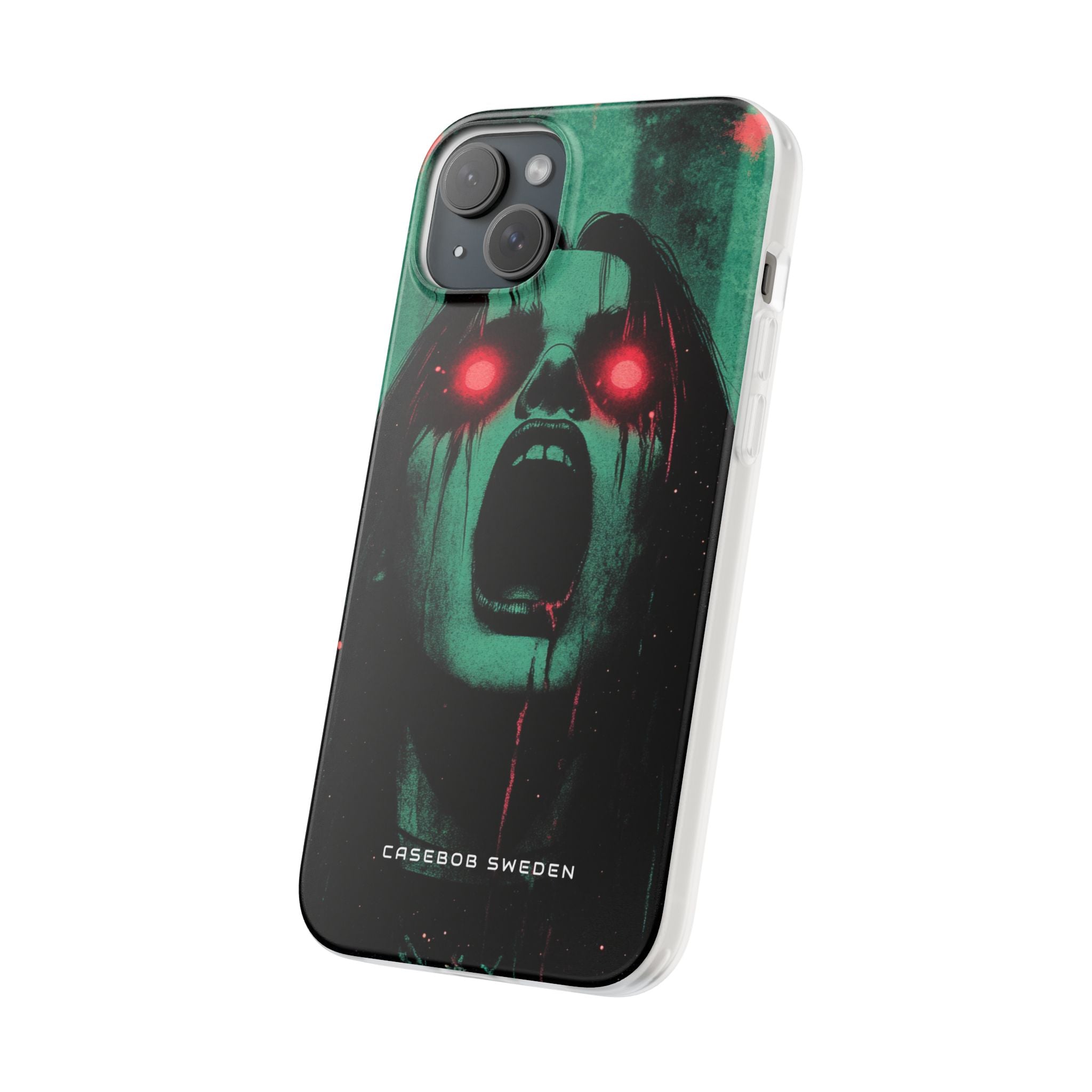 Haunting Glow of Gothic Eyes iPhone 15 - Flexi Phone Case