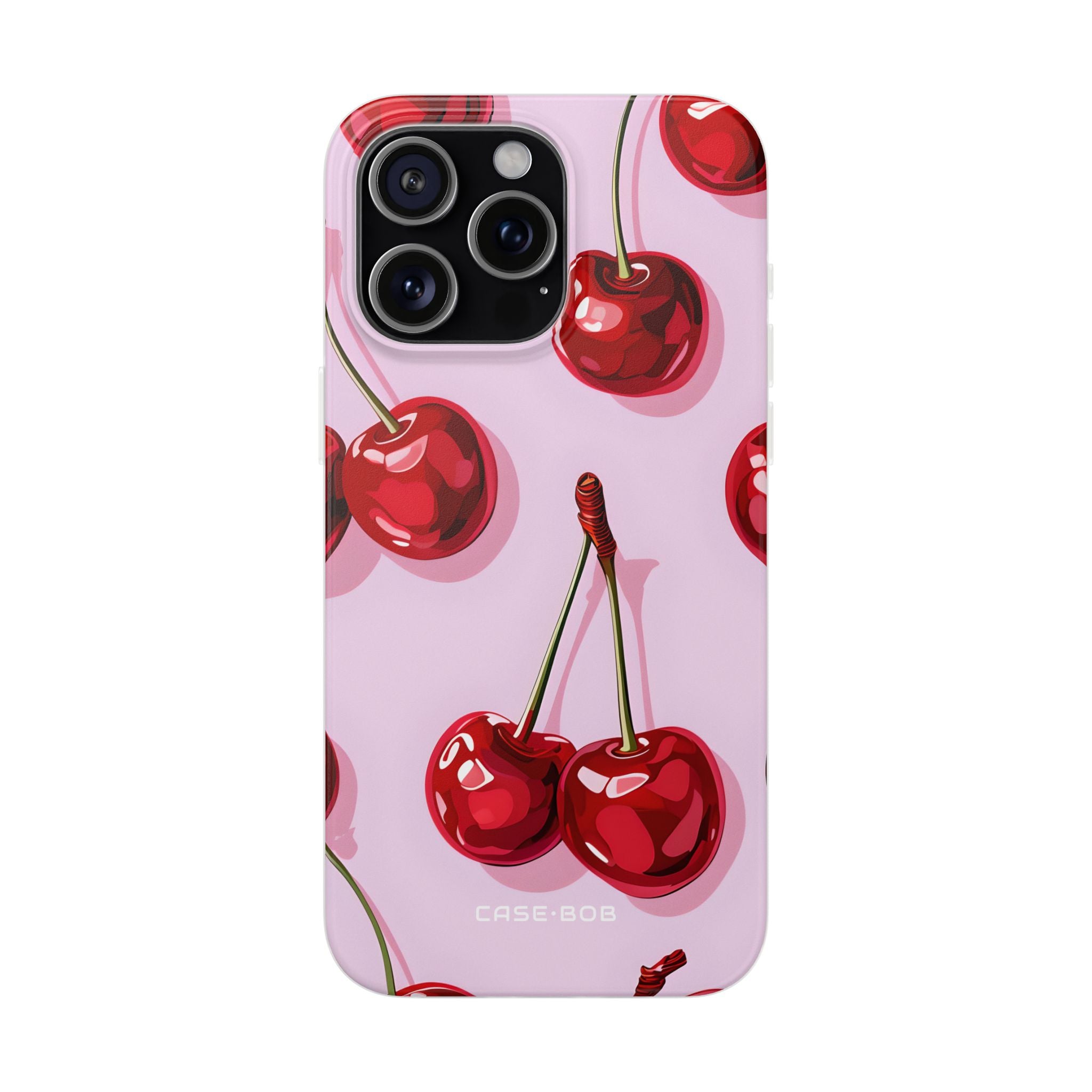 Glossy Cherry Burst iPhone 15 Pro Max Case - Soft