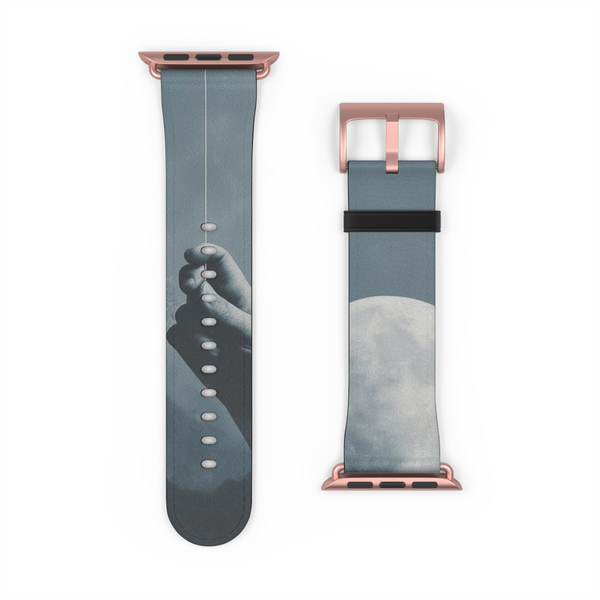 Moon Balloon Blue - Watch Band