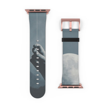 Moon Balloon Blue - Watch Band