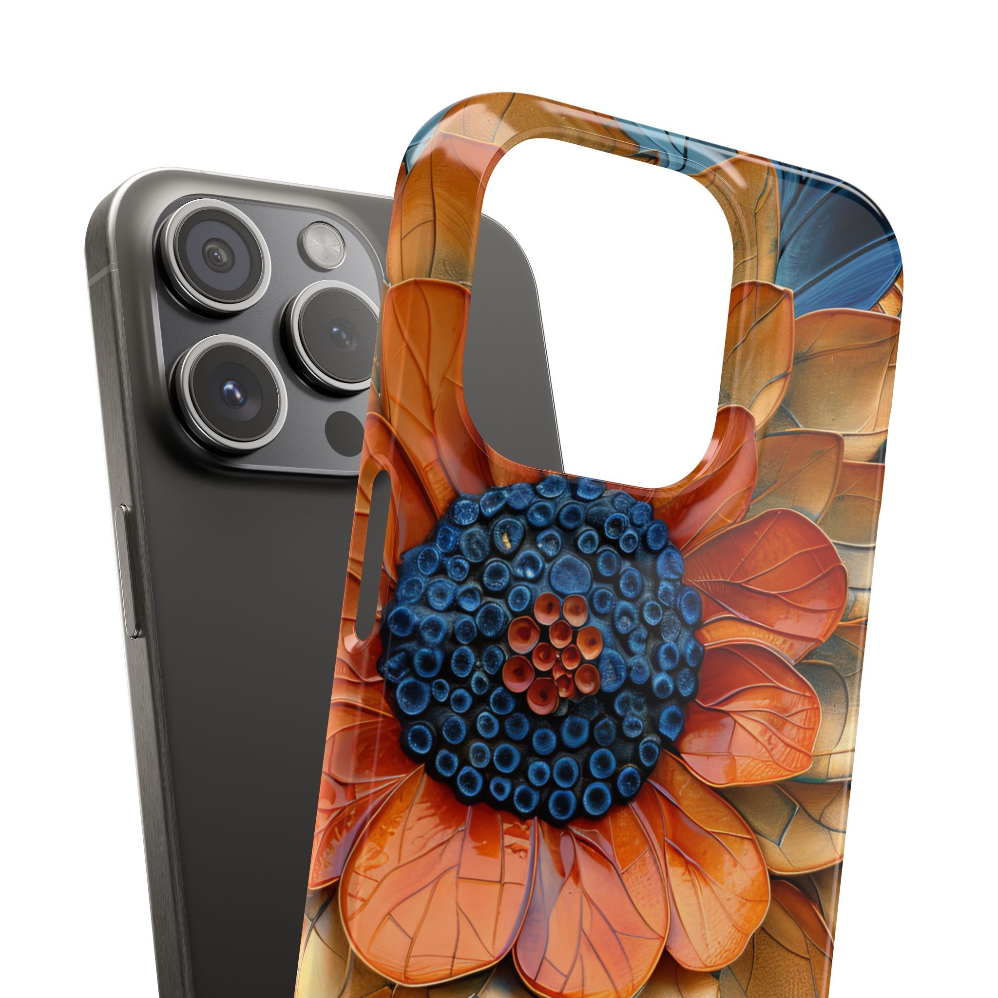 Mosaic Blossom Harmony iPhone 15 - Slim Phone Case