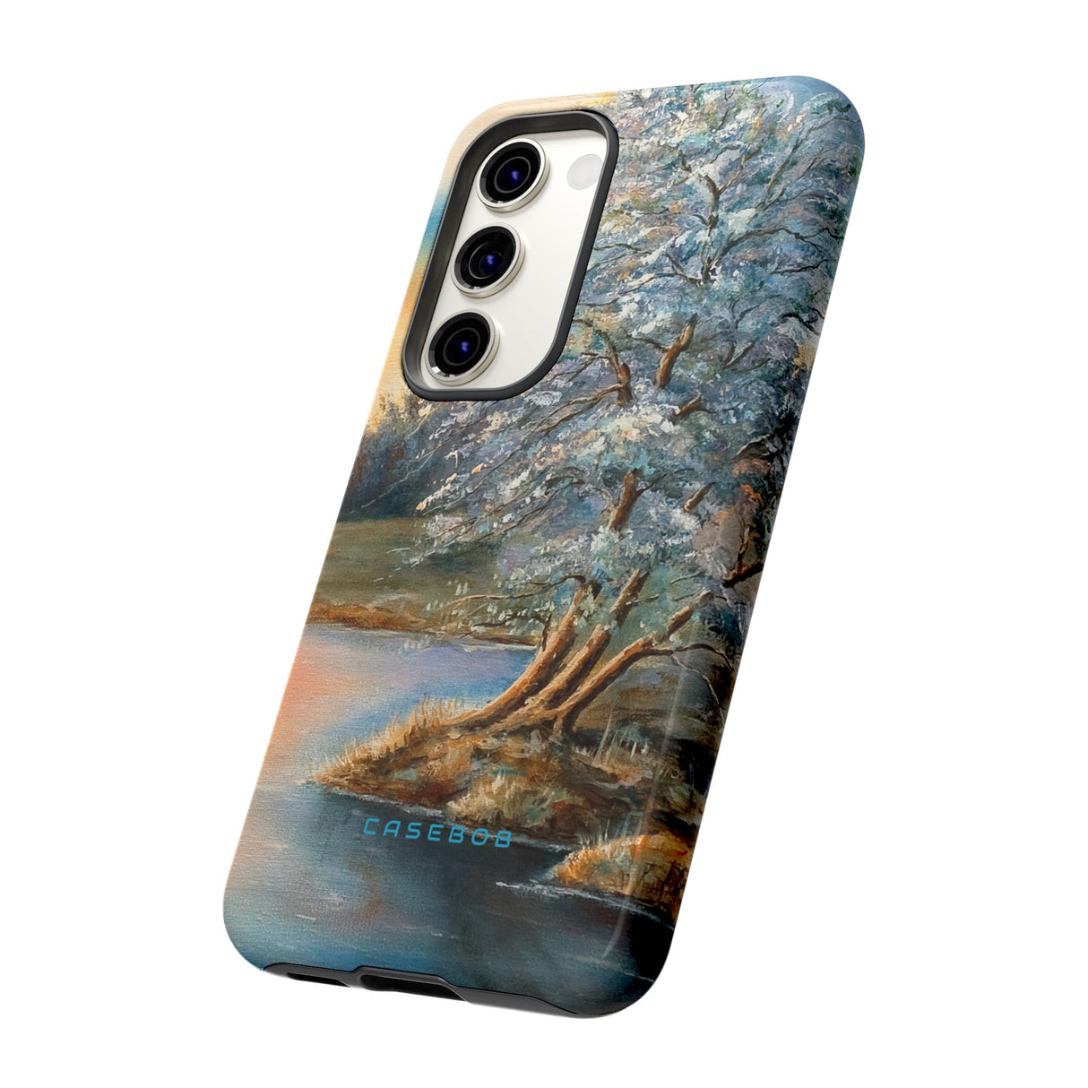 Winterday lake - Protective Phone Case