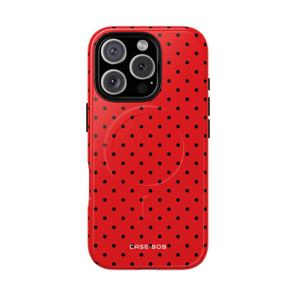 Crimson Dot Matrix iPhone 16 Pro Case - Tough+
