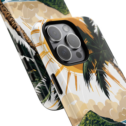 Sunny Palm Breeze iPhone 15 Pro Max Case - Tough+