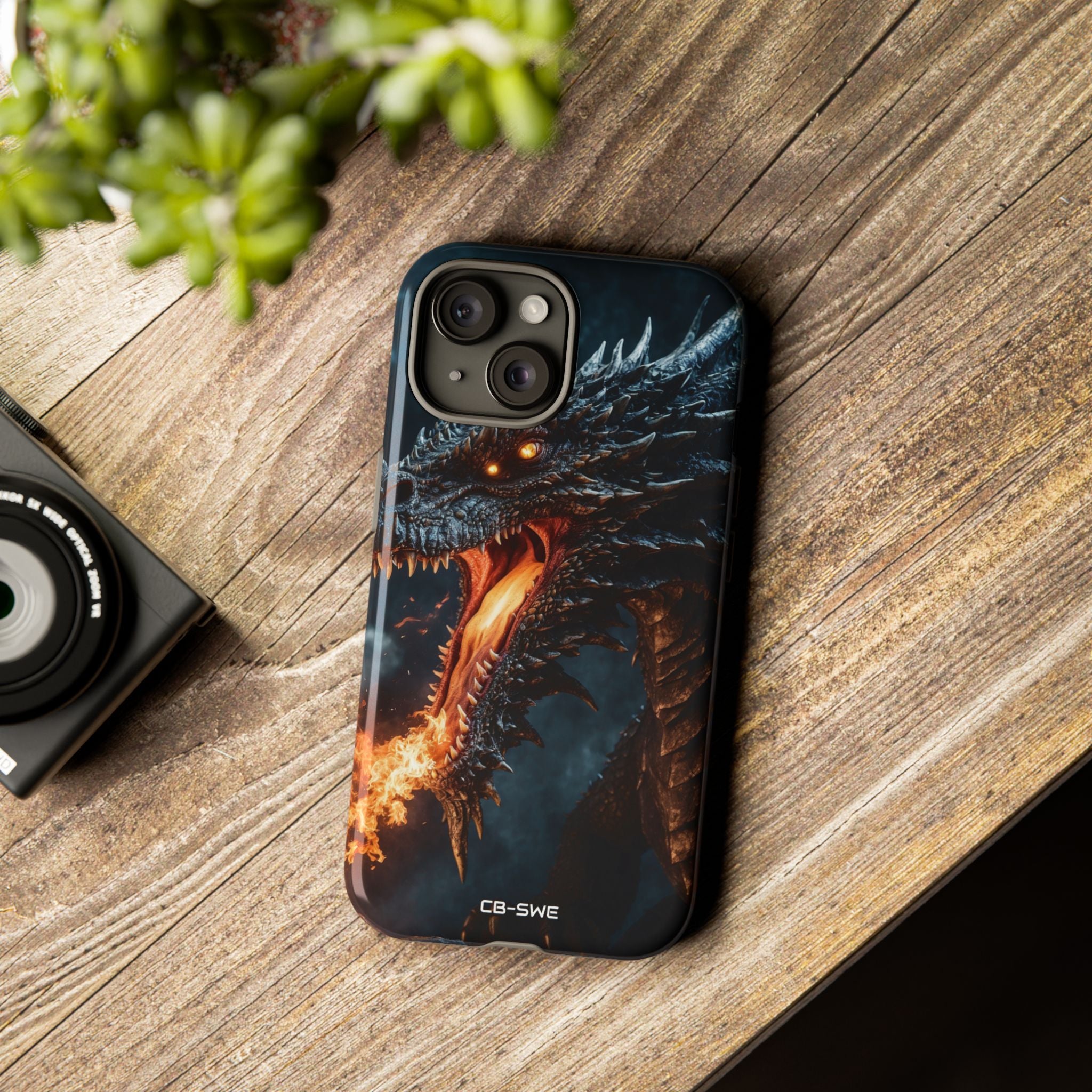 Fiery Breath Erupts - iPhone Case