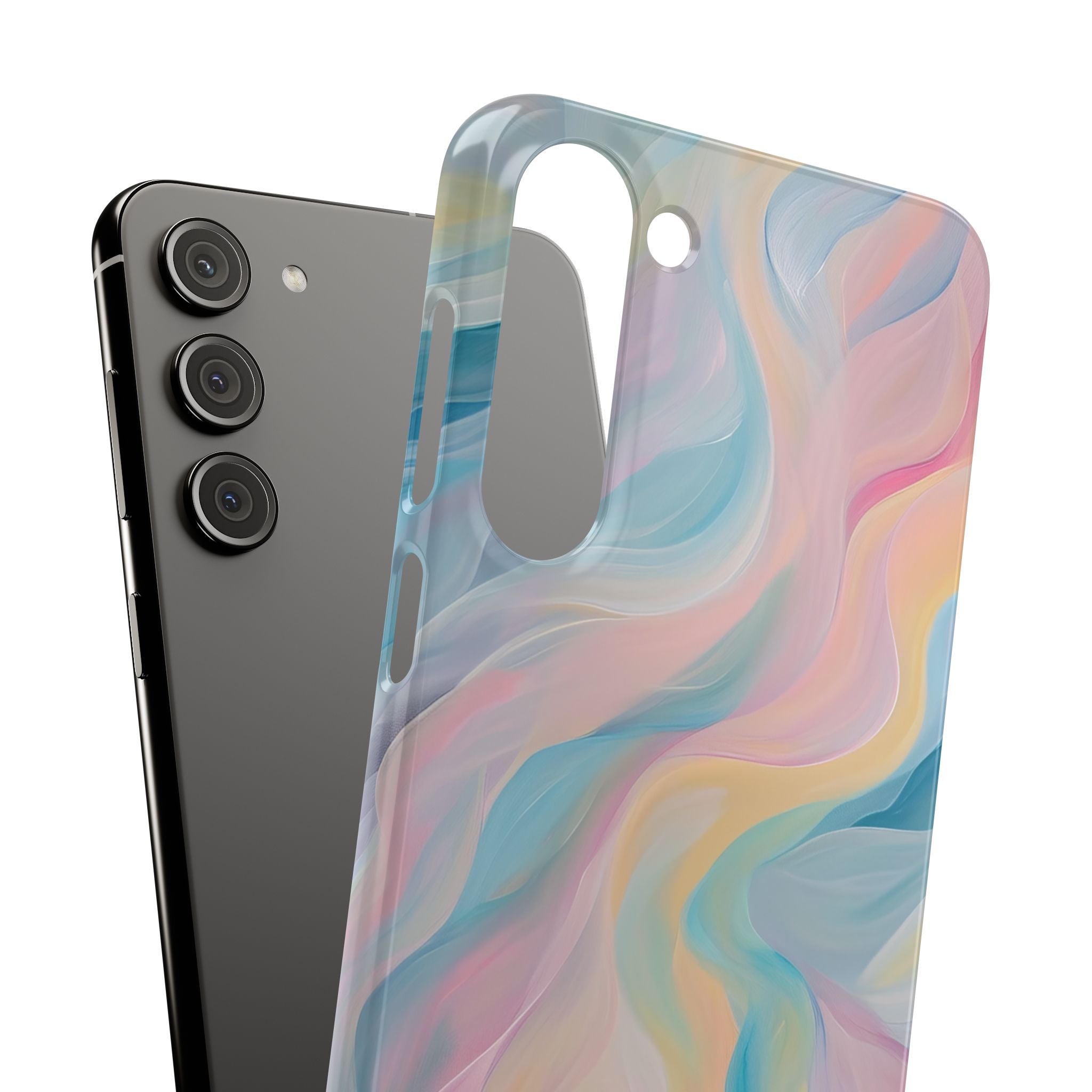 Dreamy Pastel Swirls - Slim Samsung S23 Phone Case