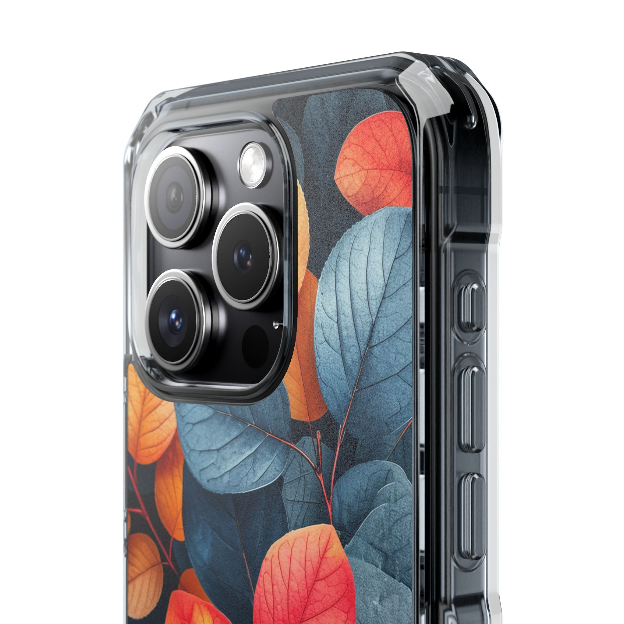 Vibrant Nature Leaves - Clear Impact iPhone 15 Phone Case