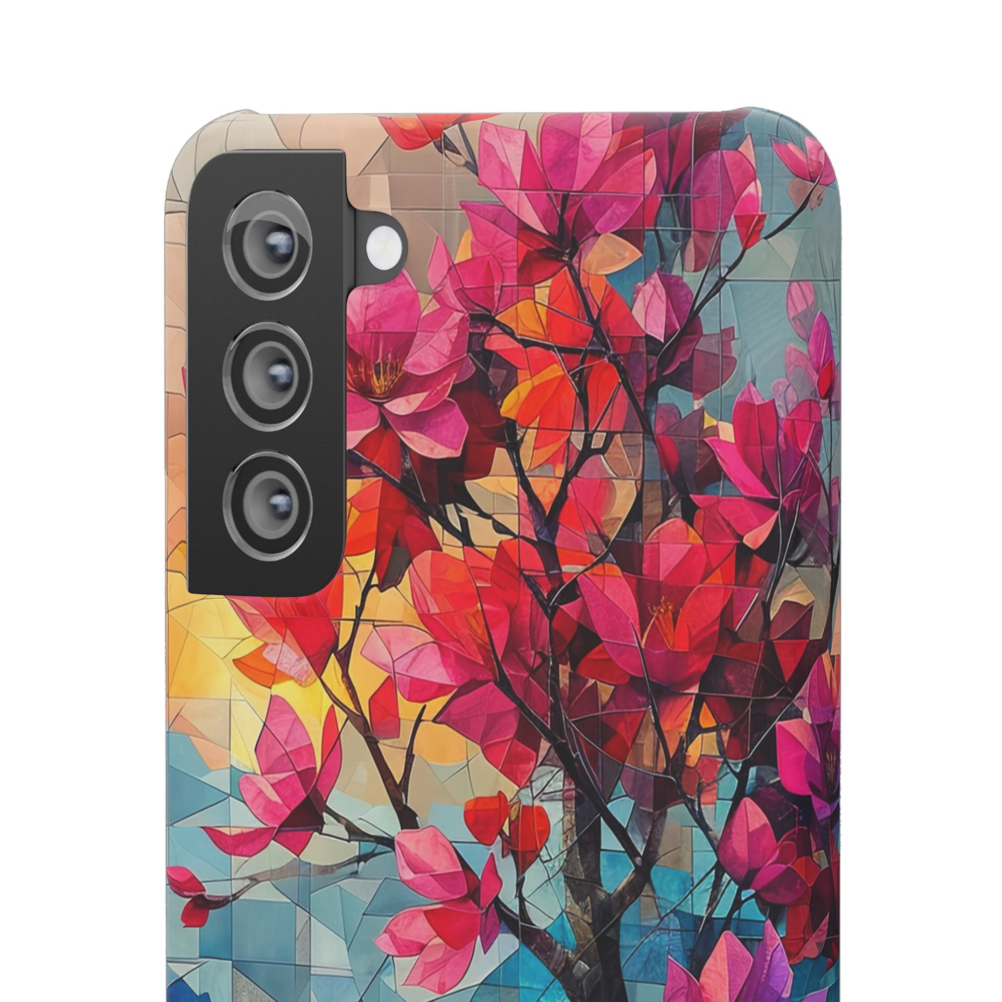 Vibrant Geometric Tree Landscape Samsung S21 - Slim Phone Case