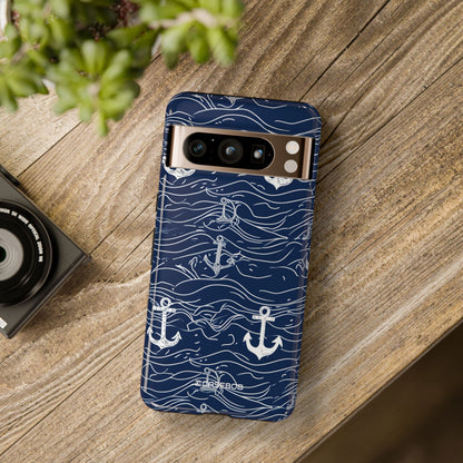 Nautical Whimsy: Anchors and Waves - for Google Pixel 8