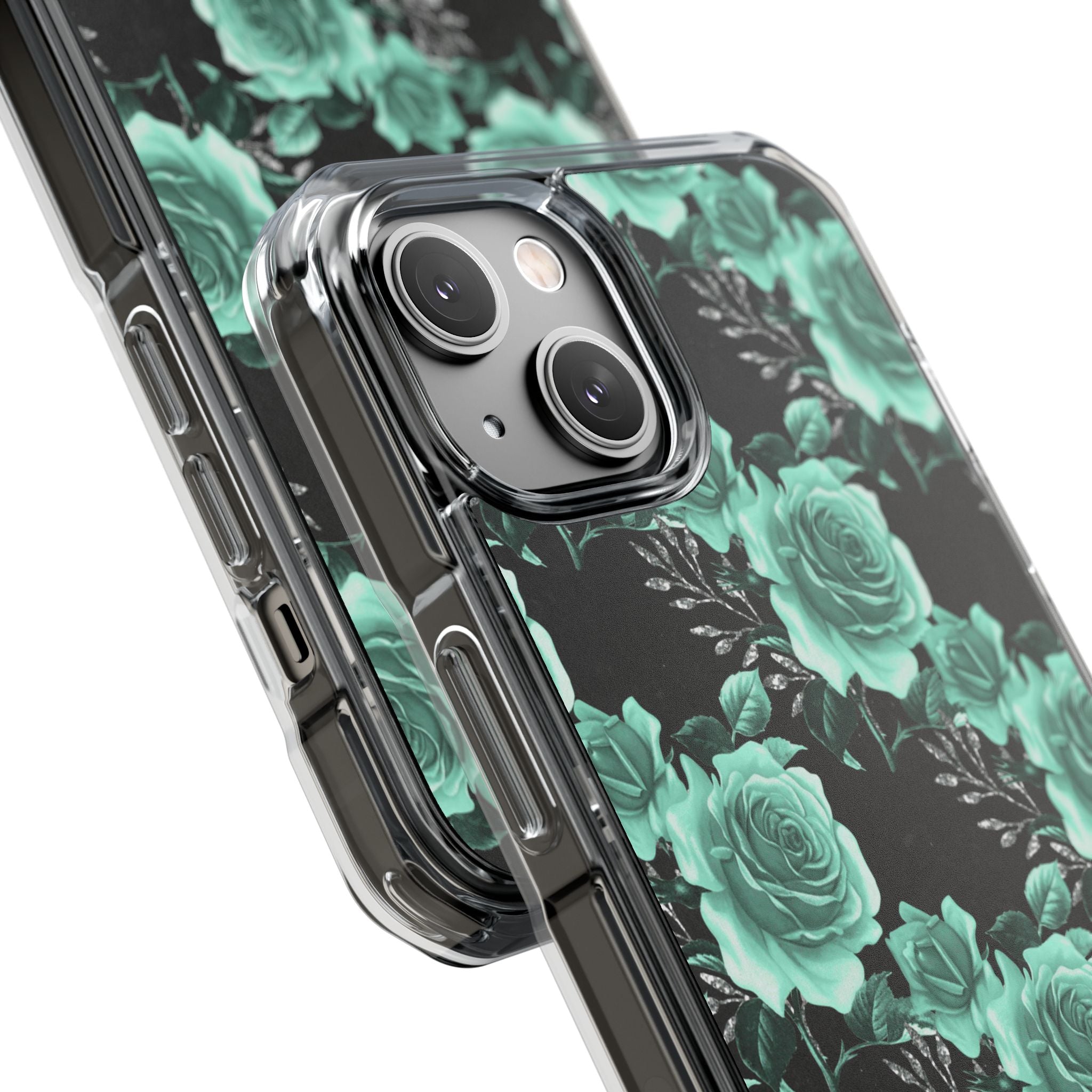 Turquoise Rose Symphony iPhone Case - Impact