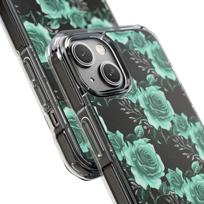 Turquoise Rose Symphony iPhone Case - Impact
