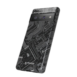 Cyber Circuitry Art | Protective Phone Case for Google Pixel