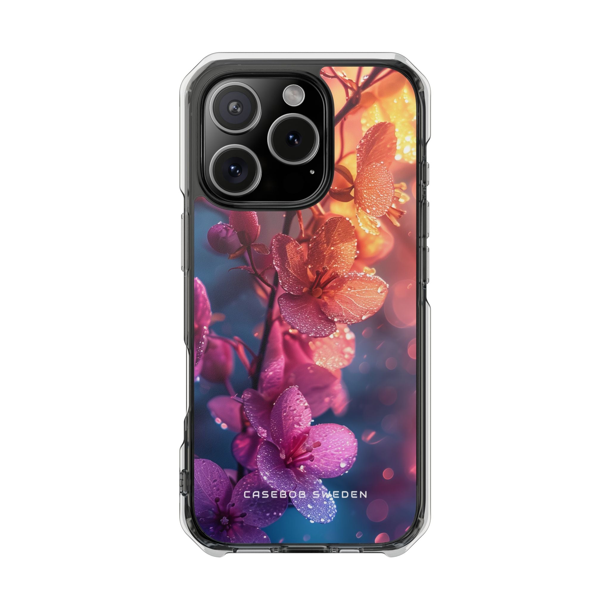 Surreal Flower Harmony iPhone 16 - Clear Impact Phone Case