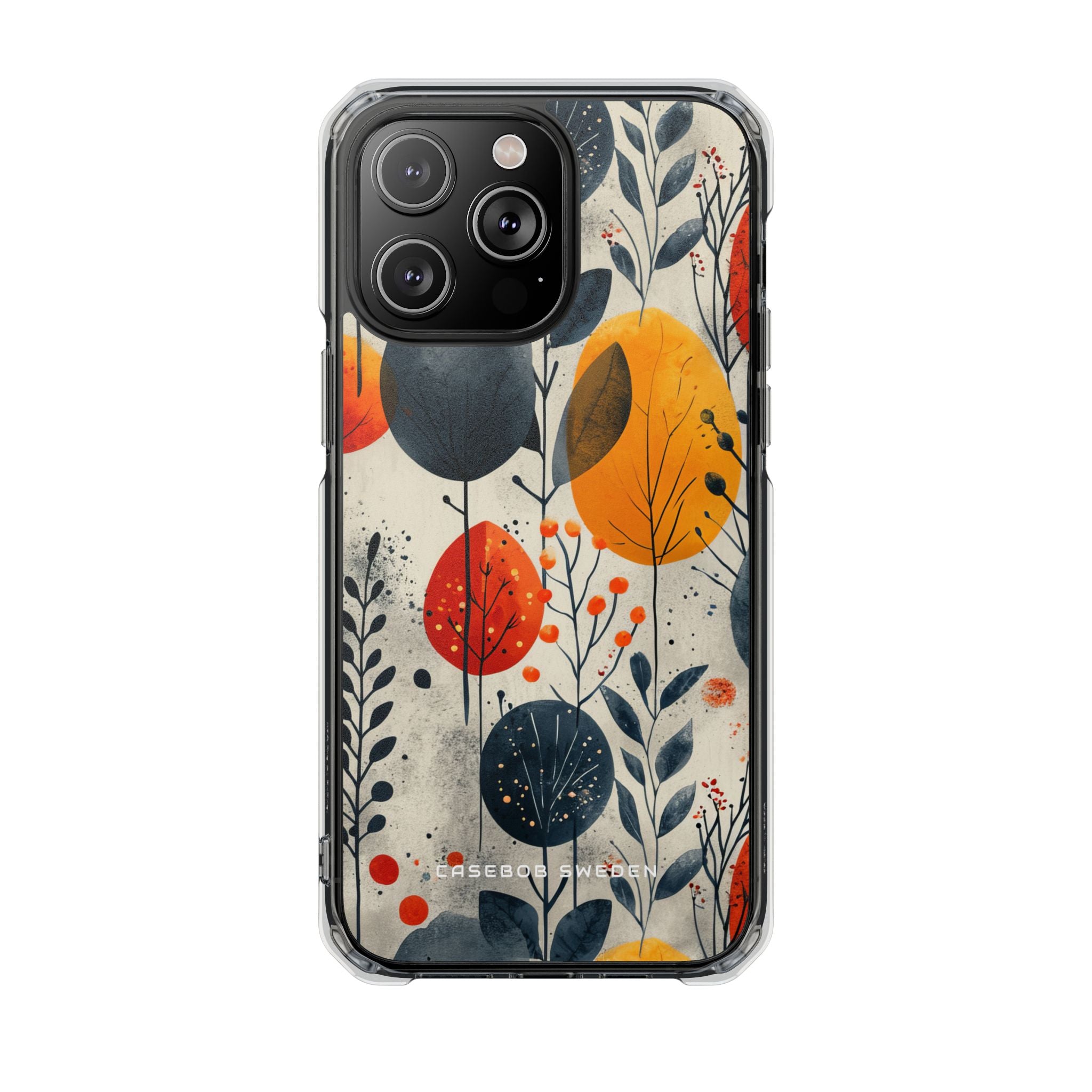 Vibrant Leaf Harmony iPhone 14 - Clear Impact Phone Case