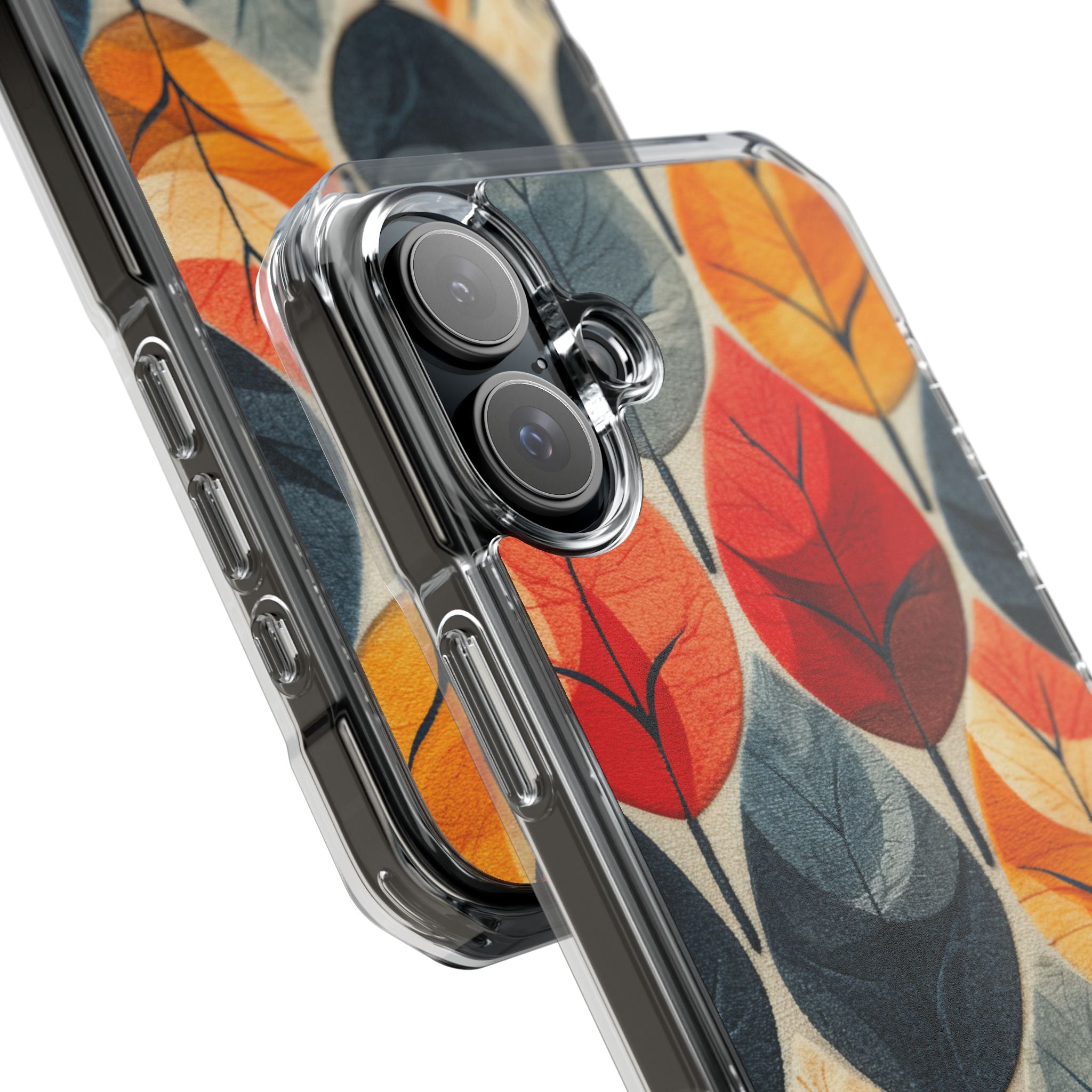 Autumn Leaf Design - Clear Impact iPhone 16 Phone Case