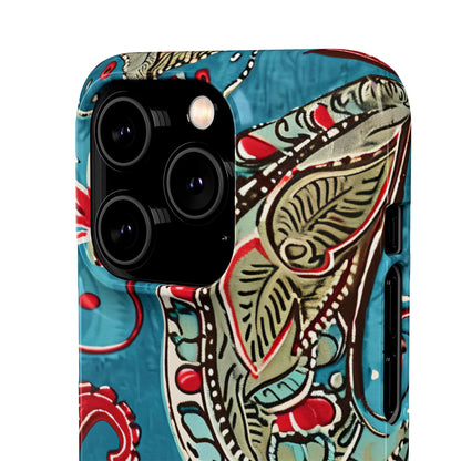 Vintage Paisley Elegance iPhone 14 - Slim Phone Case