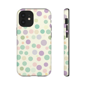 Polka Dot Pastel Harmony - Protective Phone Case