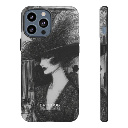 Vintage Feather Elegance iPhone 13 - Tough