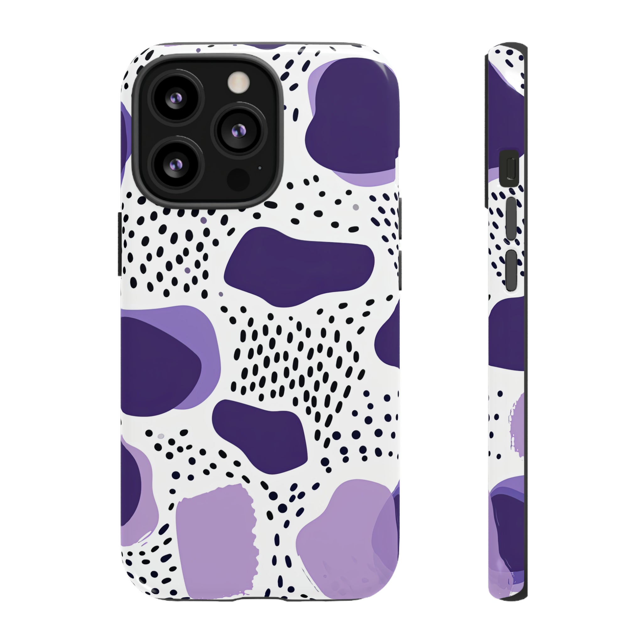 Purple Dots Elegance Case - Protective Phone Case