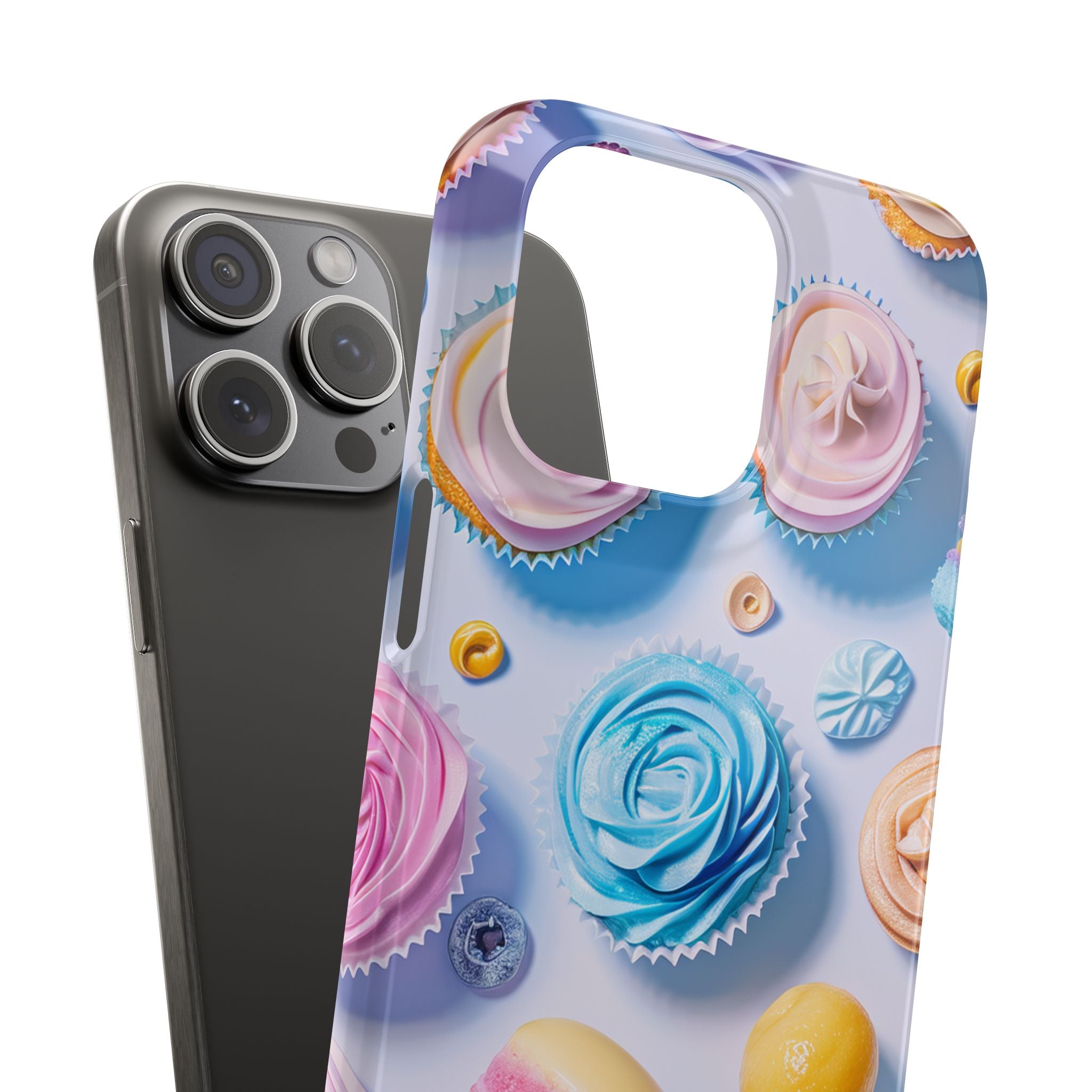 Pastel Whimsy Desserts - Slim iPhone 15 Phone Case