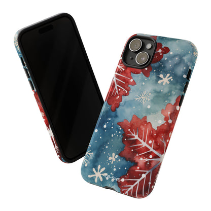 Winter Leaves Dance - iPhone Case