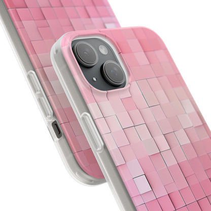 Gradient Pink Mosaic iPhone 15 - Flexi Phone Case