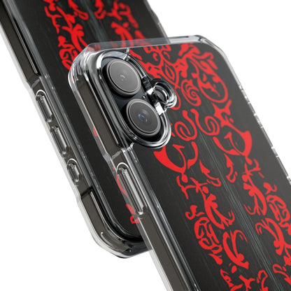 Crimson Spiral iPhone 16 Plus Case - Impact