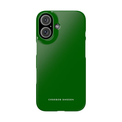 Dark Green iPhone 16 - Slim Phone Case