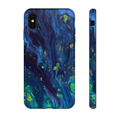 Green Opal Ink Art iPhone Case (Protective) iPhone XS MAX Glossy Phone Case