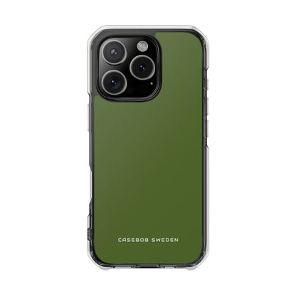 Dark Olive Green iPhone 16 - Clear Impact Phone Case