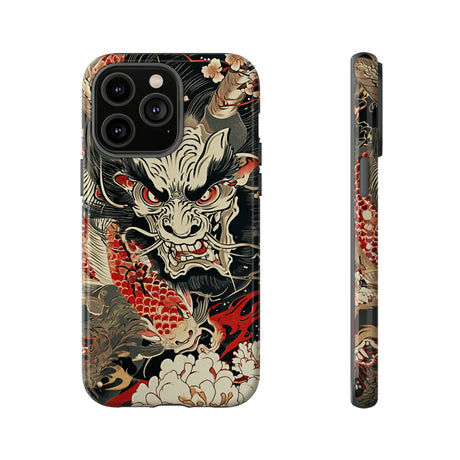 Oni & Sacred Symbols Fusion - Protective Phone Case