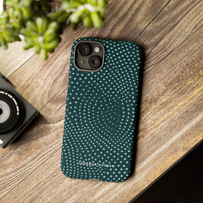 Teal Rippleflow iPhone 15 - Tough Phone Case